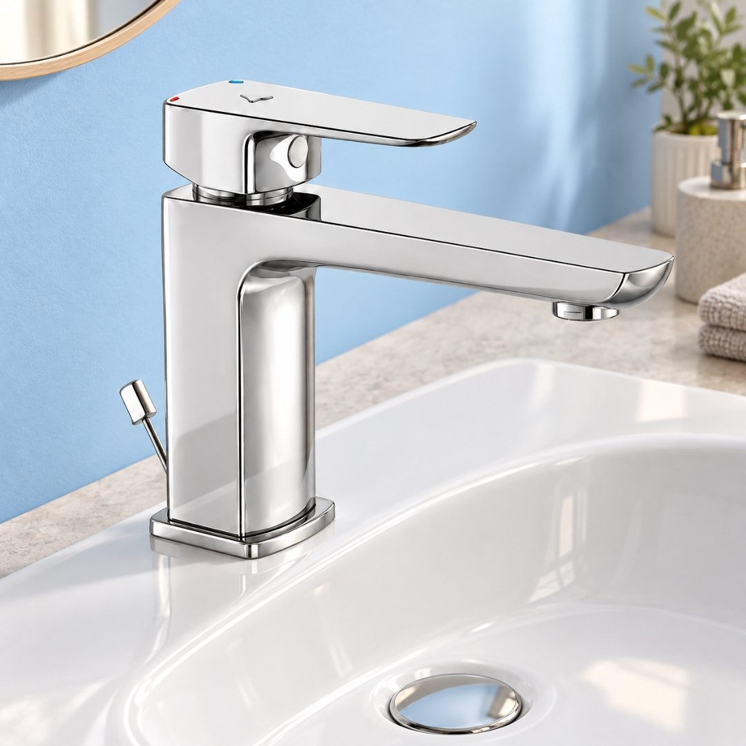 Jaquar JQ - KUP-CHR-35051BPM, single lever basin mixer